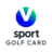 V sport golf card icon